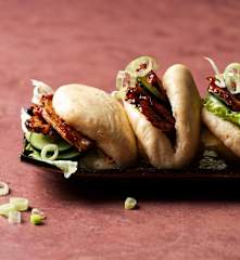 Bao buns de solomillo de cerdo