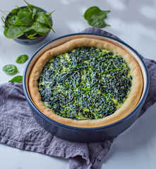 Torta salata agli spinaci