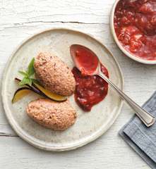 Zwetschkenmousse auf Zwetschkenröster (XXL)