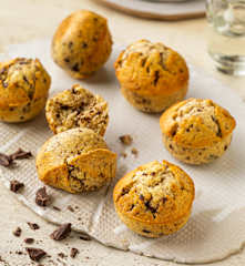 Muffin al cioccolato con il Egg poacher