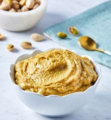 Crema pastelera de pistache