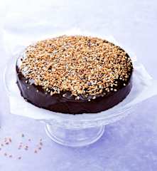 Tarta de chocolate almendrada