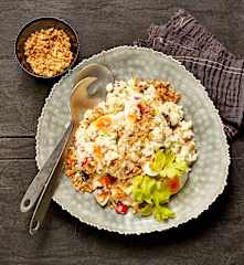 Waldorfsalat mit Eiern