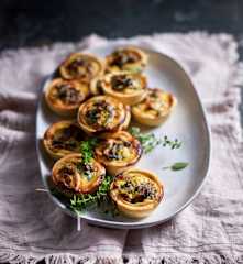 Miniquiches au canard confit