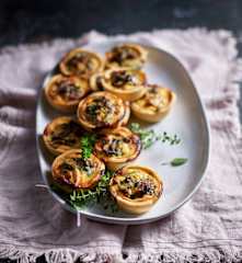 Mini quiche con anatra confit