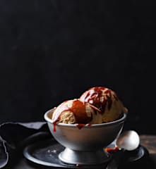 Glace au caramel salé