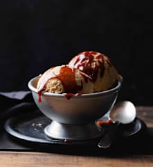 Înghețată cu caramel sărat