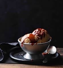 Gelado de caramelo salgado