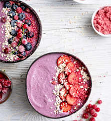 Pink bowl de frutos rojos