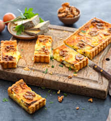 Tarte au saint-nectaire