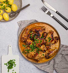 Pikantne skrzydełka w sosie pomarańczowym