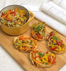 Bruschetta de legumes