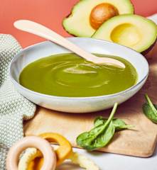 Spinat-Kartoffelbrei mit Avocado