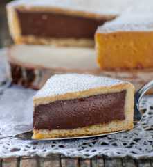 Torta tipo bocconotto al cioccolato