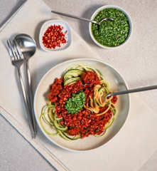 Lentil bolognese (Thermomix® Spiralizer, TM6)