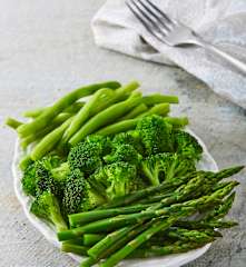 Verduras blanqueadas