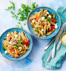One pot penne légumes du soleil et feta