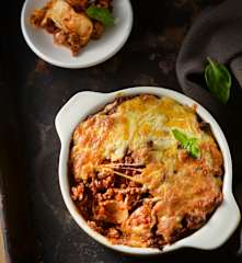 肉醬杏鮑菇千層麵