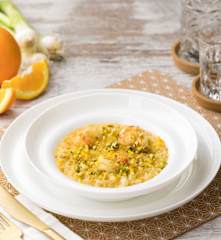 Risotto cuore di Sicilia ai gamberi