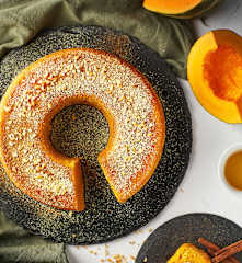 Torta zucca e Golden syrup al Varoma