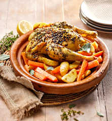 Pollo al forno con verdure e patate