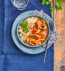 Bœuf mijoté aux poivrons à la hongroise