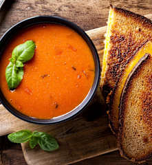Tomato Soup with Grilled Cheese Second Bowl