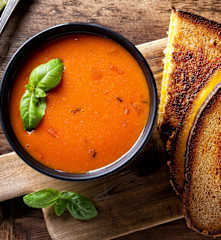 Tomato Soup with Grilled Cheese Second Bowl