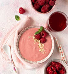 Smoothie bowl z owoców z kompotu