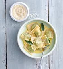 Ravioli ricotta et épinards