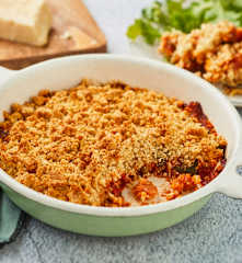 Crumble au reste de ratatouille