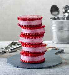 Gelato biscotto alla fragola