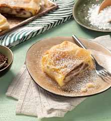 Gebackener Grießstrudel "Schokobanane"