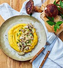Polenta con i funghi