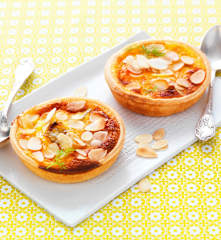 Tartelettes melon-fenouil sur pâte sablée à l'anis