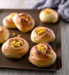 咖哩玉米花朵麵包