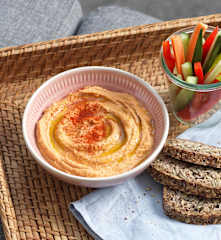 Paprika-Linsen-Hummus