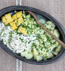 Soupe de poulet et de pommes de terre (ajiaco)
