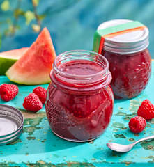 Wassermelonen-Himbeer-Konfitüre