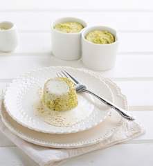 Flan di broccoli con crema al Parmigiano Reggiano