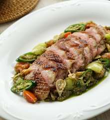 Sous-vide duck breast with green chilli (Chef Degan)