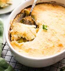 Tarta de papas y champiñones
