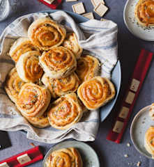 Rollos de brioche salados