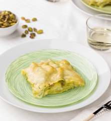 Lasagne al pesto di pistacchi
