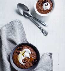 Cacao banana porridge