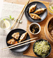 Dumplings de camarones (Xia jiao)