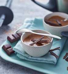 Semoule de millet au lait de noisette et chocolat