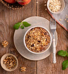 Pieczona owsianka à la szarlotka