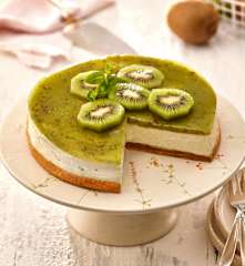 Vegane Kiwi-Torte ohne Backen
