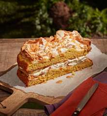 Safran-Baiser-Kuchen